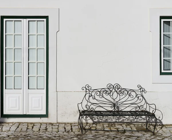 Façade de la maison blanche Images De Stock Libres De Droits