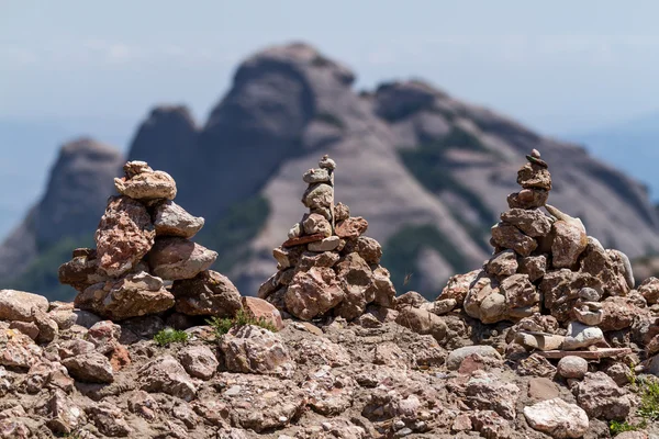 Montserrat Dağları (İspanya'nın görünümü) — Stok fotoğraf