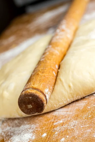 Close up from homemade dough — Stock Photo, Image