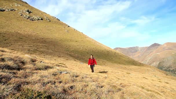 Spain high mountains on the Pyrenees — Stock Video