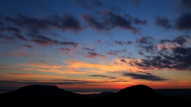 Hermoso lapso de tiempo de puesta del sol — Vídeo de stock