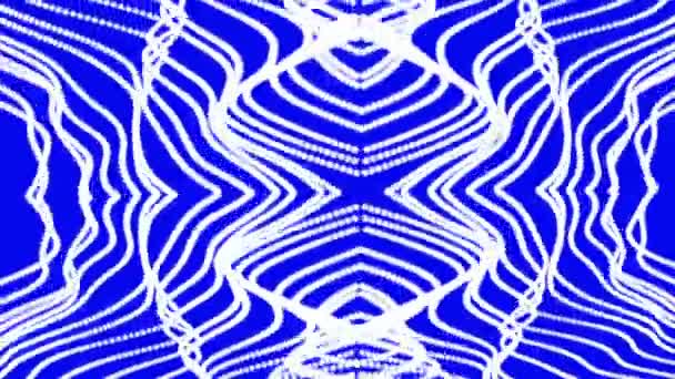 Agitant des lignes blanches sur un fond bleu 