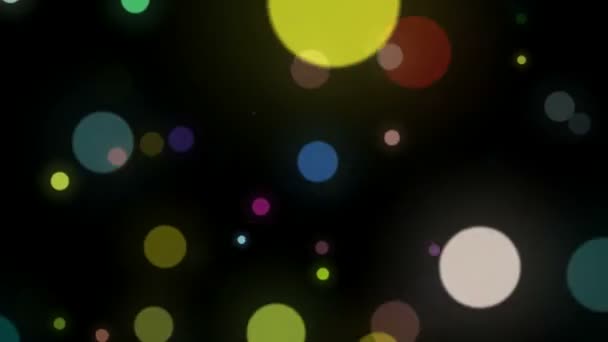 Background with different colors circles — Stockvideo