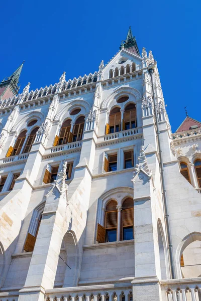 布达佩斯著名的匈牙利议会大楼 — 图库照片