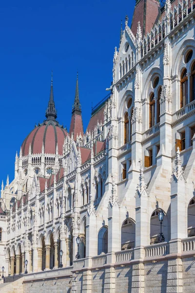 Famoso Edificio Del Parlamento Húngaro Budapest — Foto de Stock