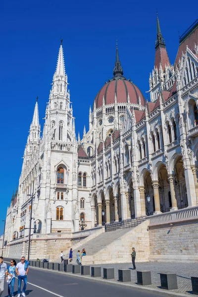 Famoso Edificio Del Parlamento Húngaro Budapest — Foto de Stock