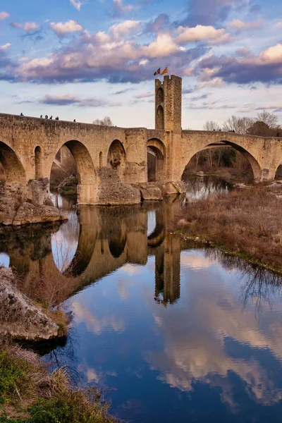 Besalu Middeleeuws Dorp Catalonië Spanje — Stockfoto