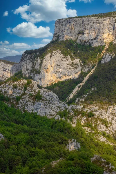 Verdon Gorge French Gorges Verdon River Canyon Located Provence Alpes — Stok fotoğraf