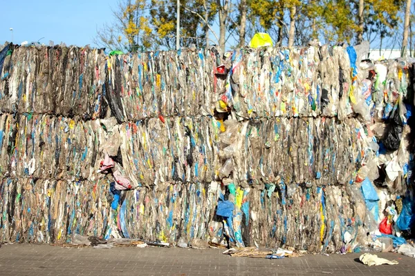 Plastik geri dönüşüm — Stok fotoğraf