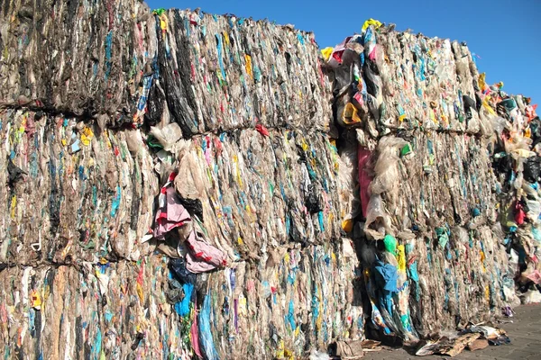 Reciclagem de plástico — Fotografia de Stock