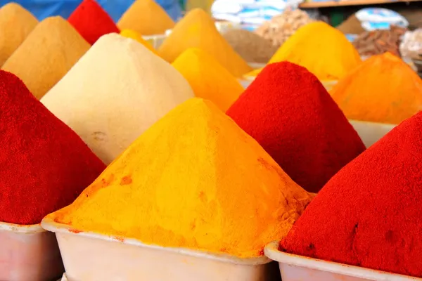 Spices market, Agadir souk, Morocco — Stock Photo, Image