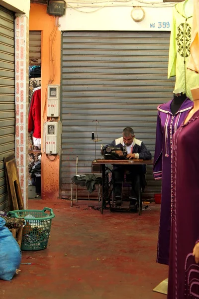 Street tailor, Agadir, Morocco — Stock Photo, Image