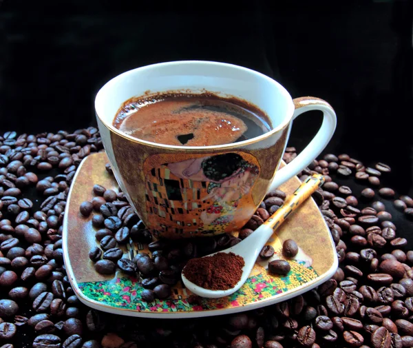 Mug of aromatic coffee — Stock Photo, Image