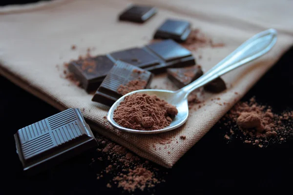 Cuillère de cacao — Photo