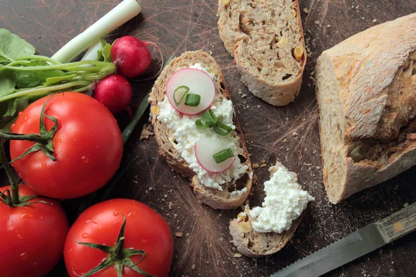 Panino sano per la prima colazione — Zdjęcie stockowe