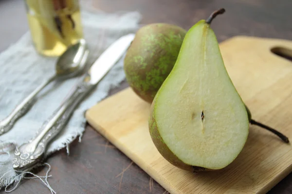 Gesneden peren — Stockfoto