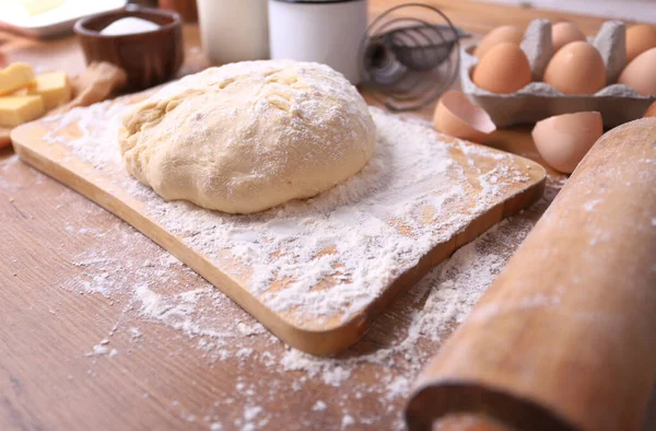 Masa Fresca Convierte Pan Casero — Foto de Stock