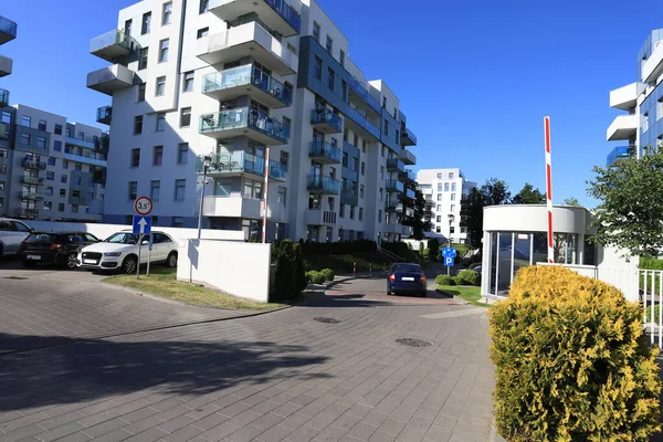 Moderne Landgoederen Van Het Stadsdeel Gdynia Stad Polen — Stockfoto