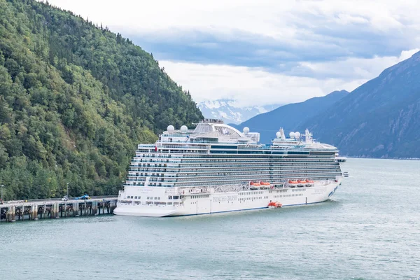 Skagway Alaska September 2022 Royal Princess Cruise Ship Docked Skagway — Stock Photo, Image