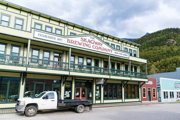 Skagway Alaska September 2022 Front Facade Skagway Brewing Company Skagway — Stock Photo, Image