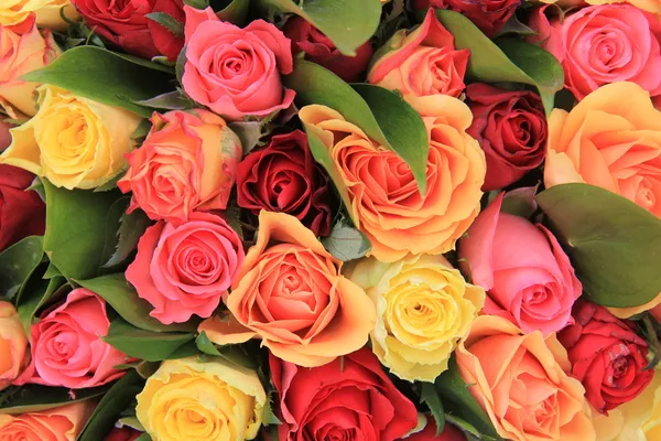 Mixed rose bouquet — Stock Photo, Image