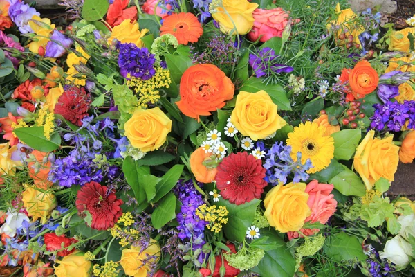 Mixed bouquet in bright colors — Stock Photo, Image