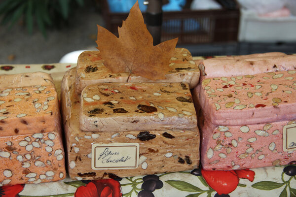 Nougat at a French market
