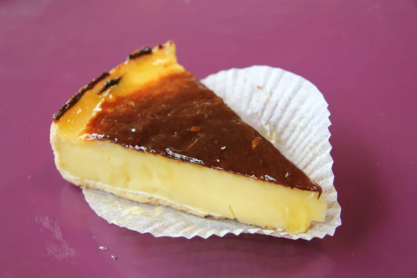 Slice of flan — Stock Photo, Image