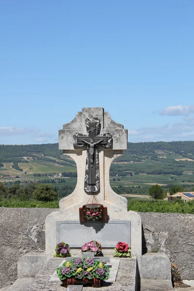 Хрест надгробок — стокове фото