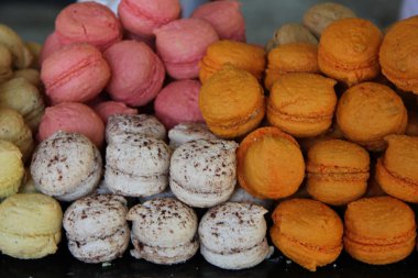 Macarons in a French shop