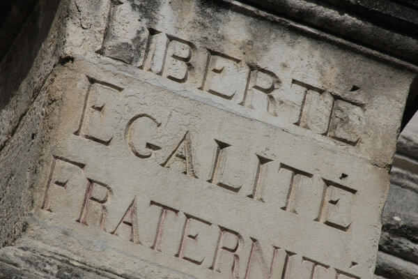 Liberty, equality, fraternity