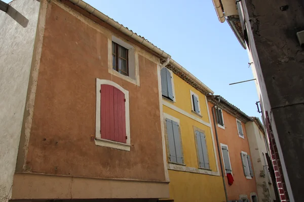 Colored houses in the Provence — Stock Photo, Image