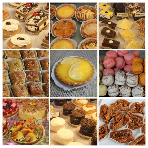 Collage pâtisserie — Photo