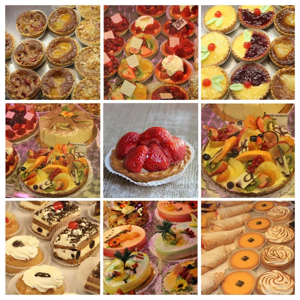 Patisserie Collage — Stockfoto