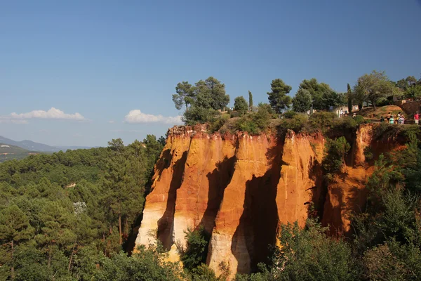 Ochre rocks in Roussillon — Stock Photo, Image