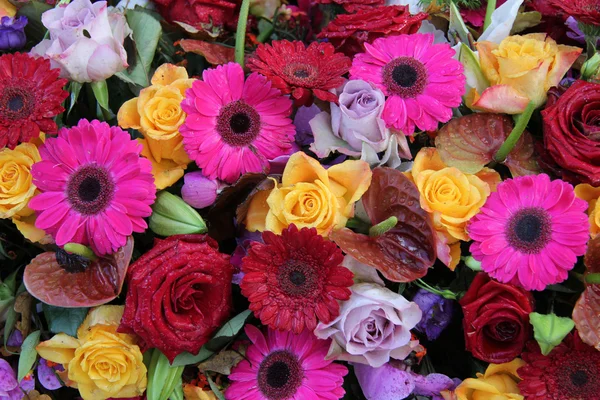 Mixed bouquet in bright colcors — Stock Photo, Image