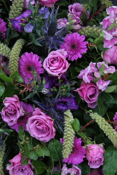 Arreglo floral en diferentes tonos de púrpura — Foto de Stock