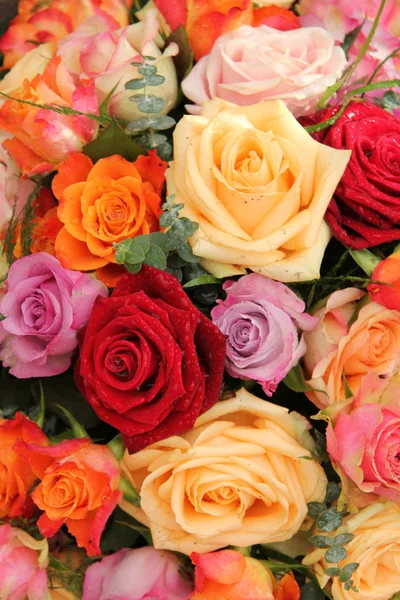 Colorful rose bouquet — Stock Photo, Image