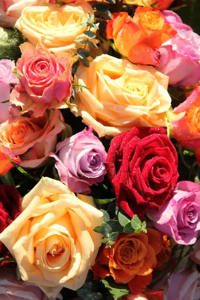 Colorful rose bouquet — Stock Photo, Image