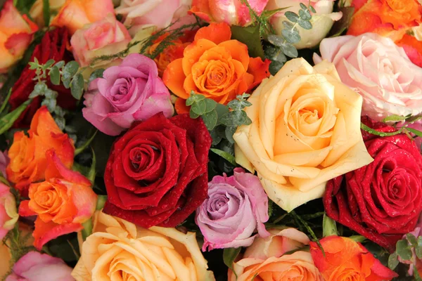 Colorful rose bouquet — Stock Photo, Image