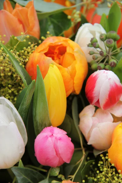 Mixed tulip arrangement — Stock Photo, Image