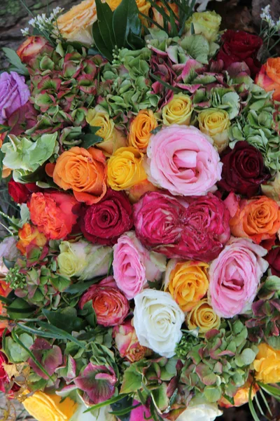 Mixed bouquet in bright colcors — Stock Photo, Image