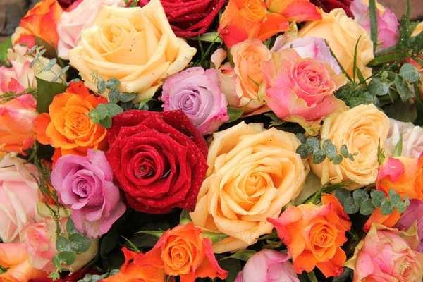 Colorful rose bouquet — Stock Photo, Image