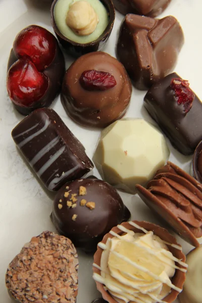 Decorated chocolates — Stock Photo, Image