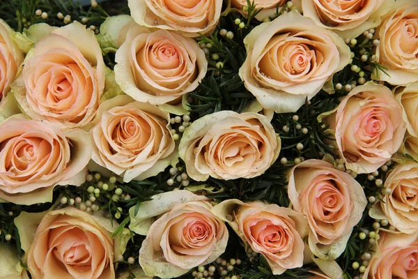 淡粉色婚礼玫瑰 — 图库照片