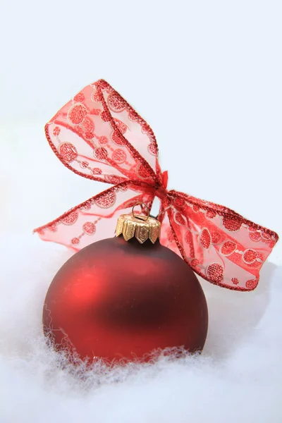 Rode decoratie van Kerstmis — Stockfoto