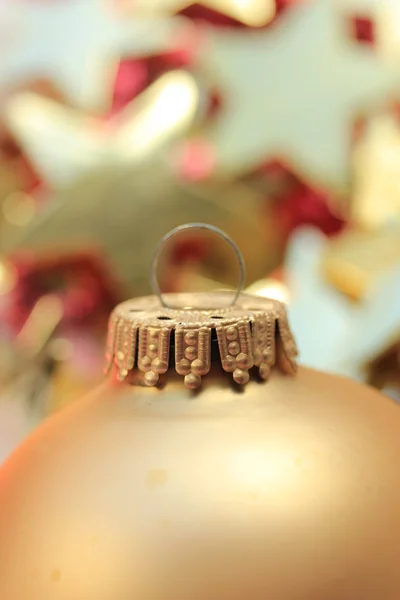 Weihnachtsschmuck in extremer Großaufnahme — Stockfoto