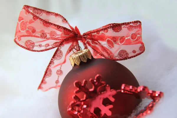 Decoração de Natal vermelho — Fotografia de Stock