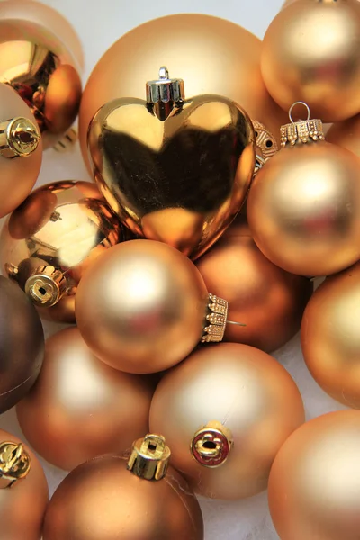 Ornamentos de Natal: 50 tons de ouro — Fotografia de Stock