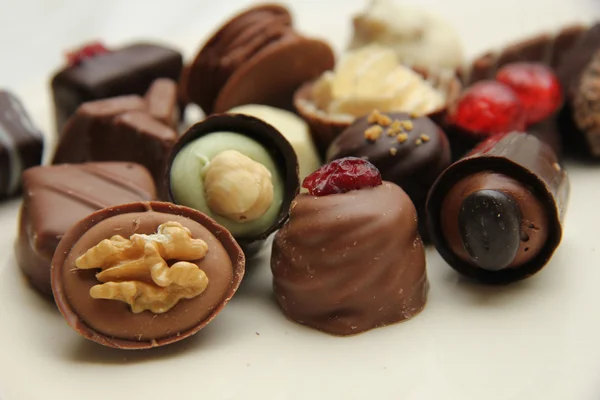 Decorated chocolates — Stock Photo, Image